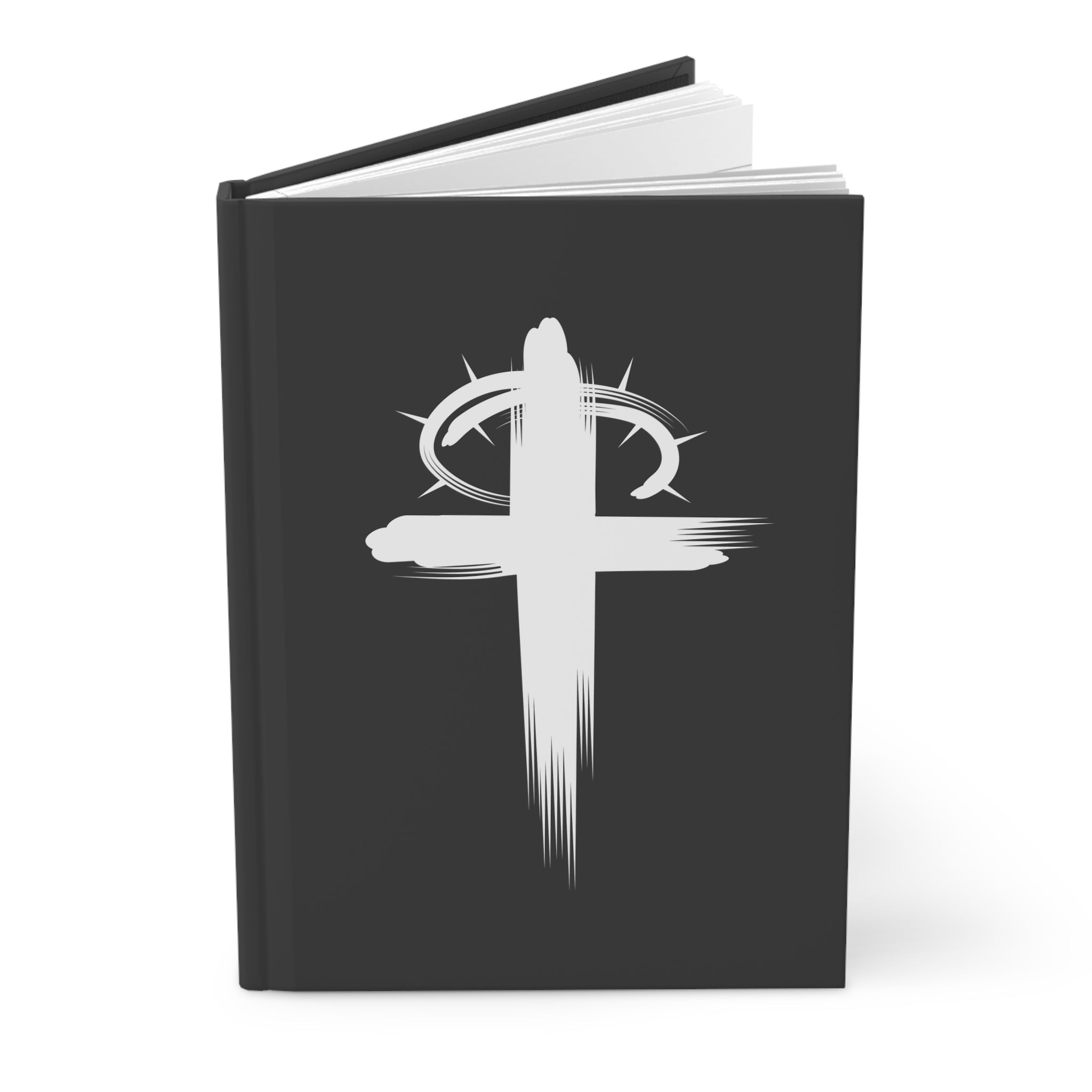 Crown of Thorns Hardcover Journal | Christian Inspirational Faith Notebook - Black