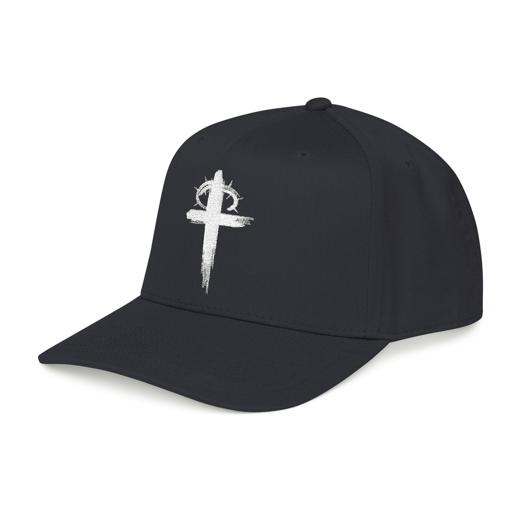 Black Crown of Thorns Christian Baseball Hat Left Side