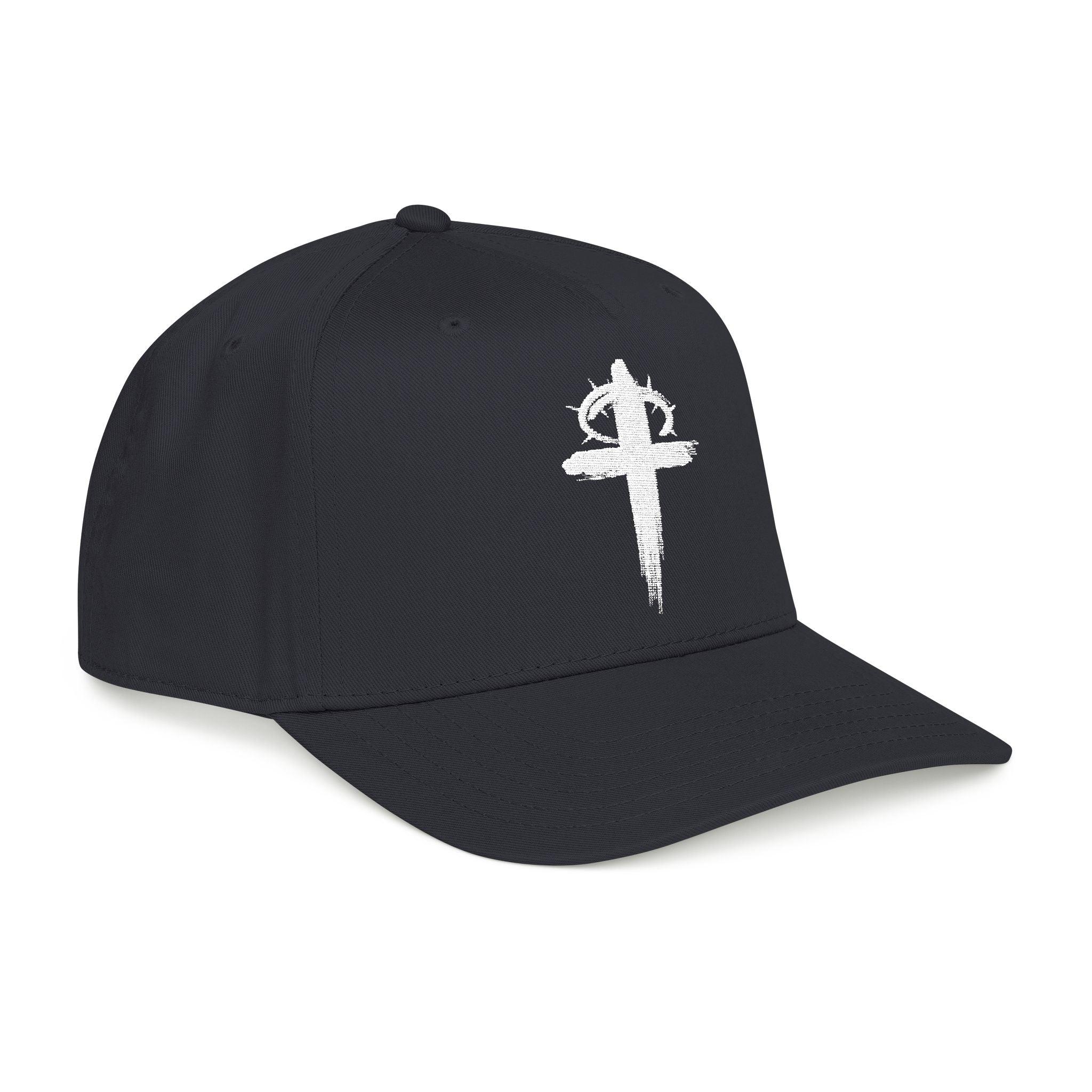 Black Crown of Thorns Christian Baseball Hat Right Side