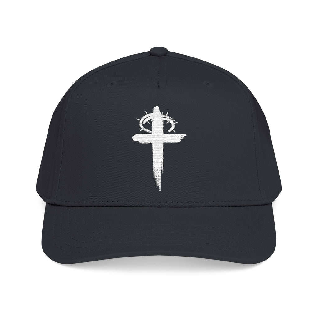 Black Crown of Thorns Christian Baseball Hat front