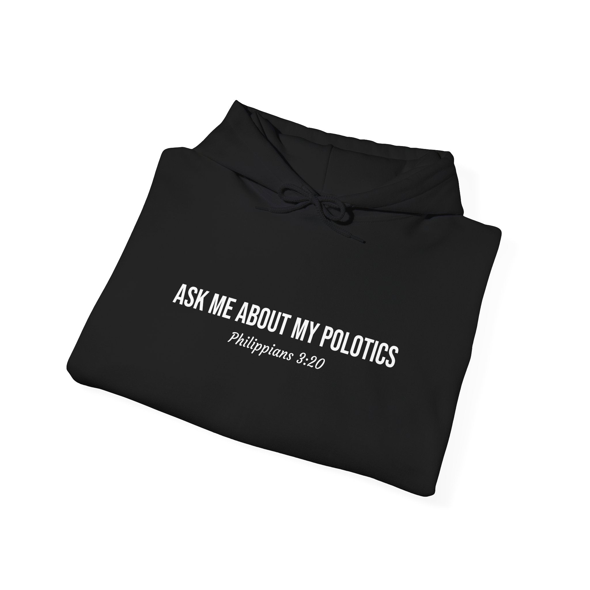 Black Jesus is my Politics Hoodie Folded