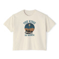 Ivory King is Born Boxy Tee main