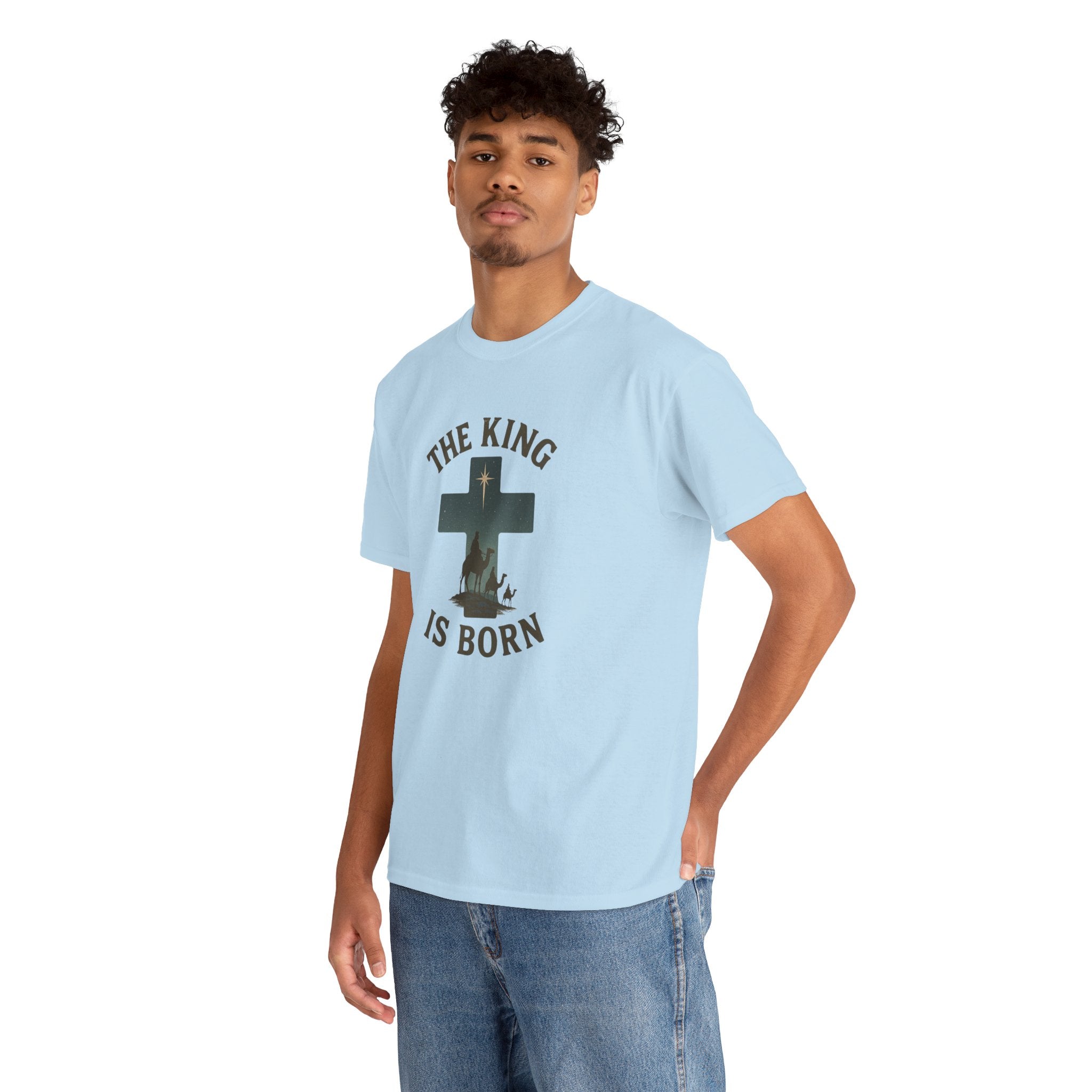 Light Blue King is Born Mens model