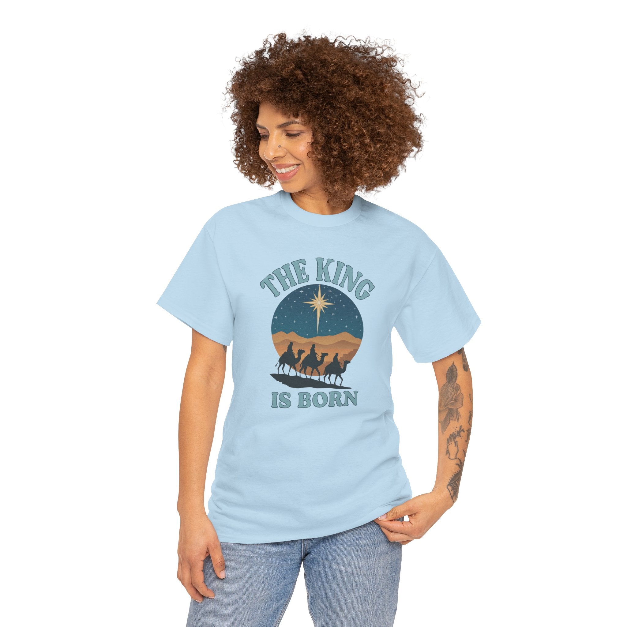 Light Blue King is born tshirt model