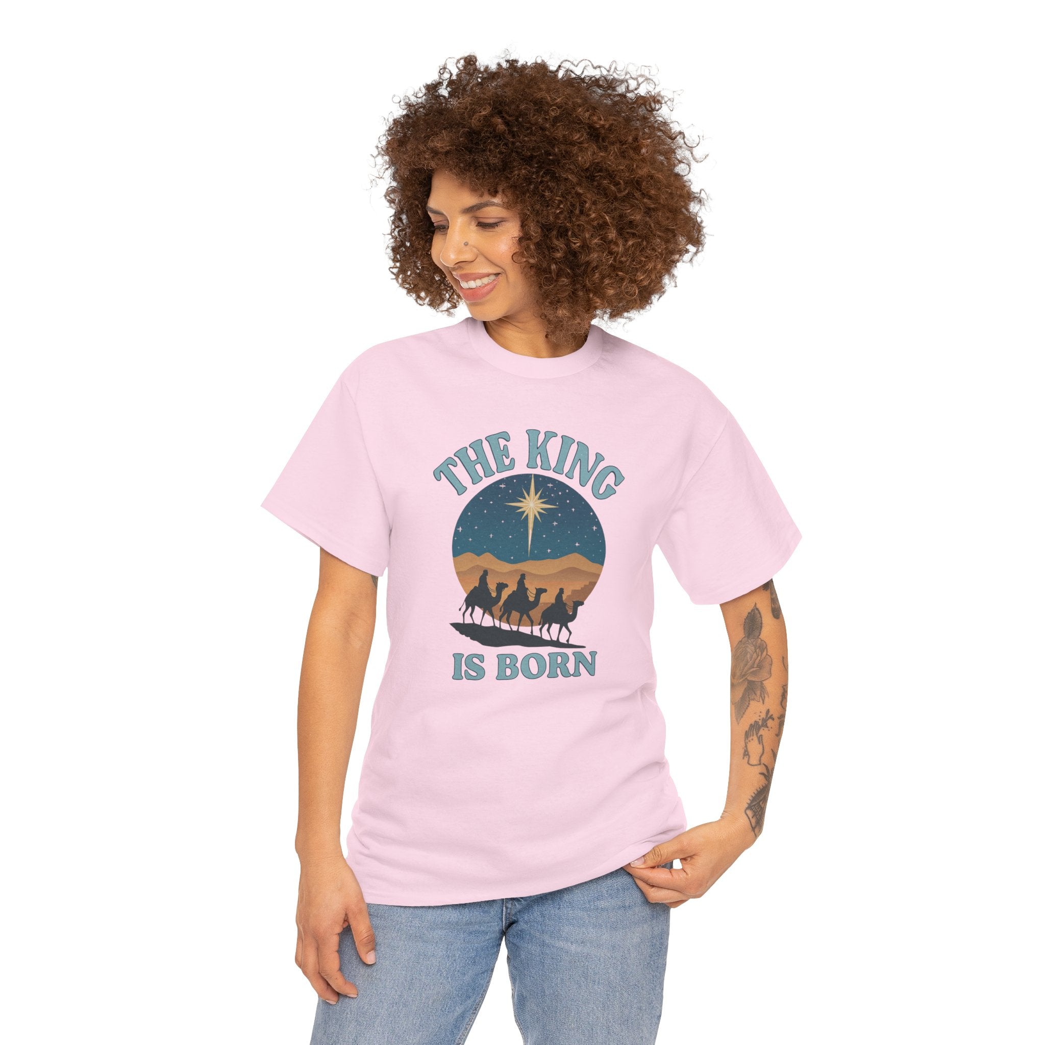 Light Pink King is born tshirt model