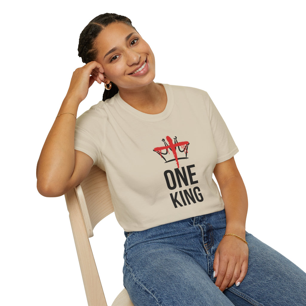 Sand Christ is the One King Christian T-Shirt model 1