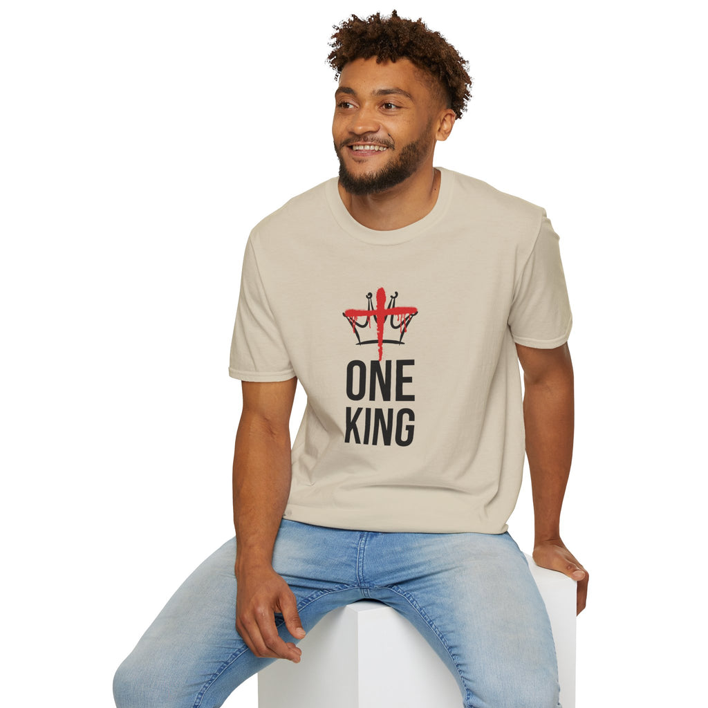 Sand Christ is the One King Christian T-Shirt model 2