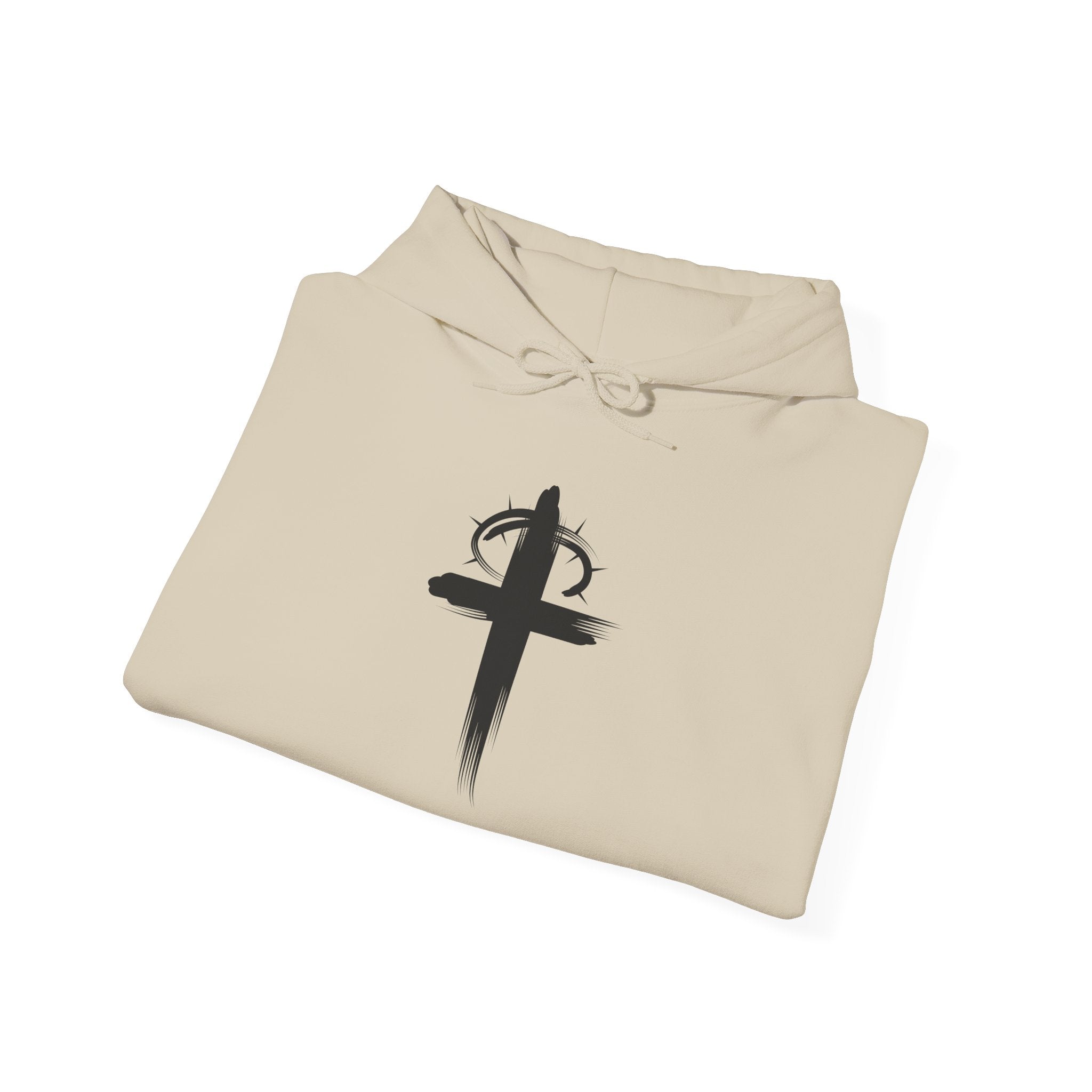 Sand Crown of Thornes Christian Hoodie Folded