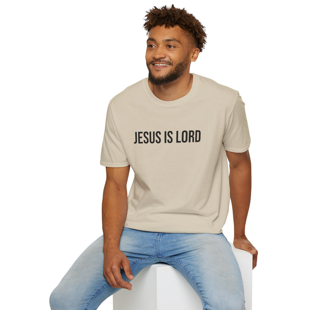 Sand Jesus is Lord Christian T-Shirt model 2