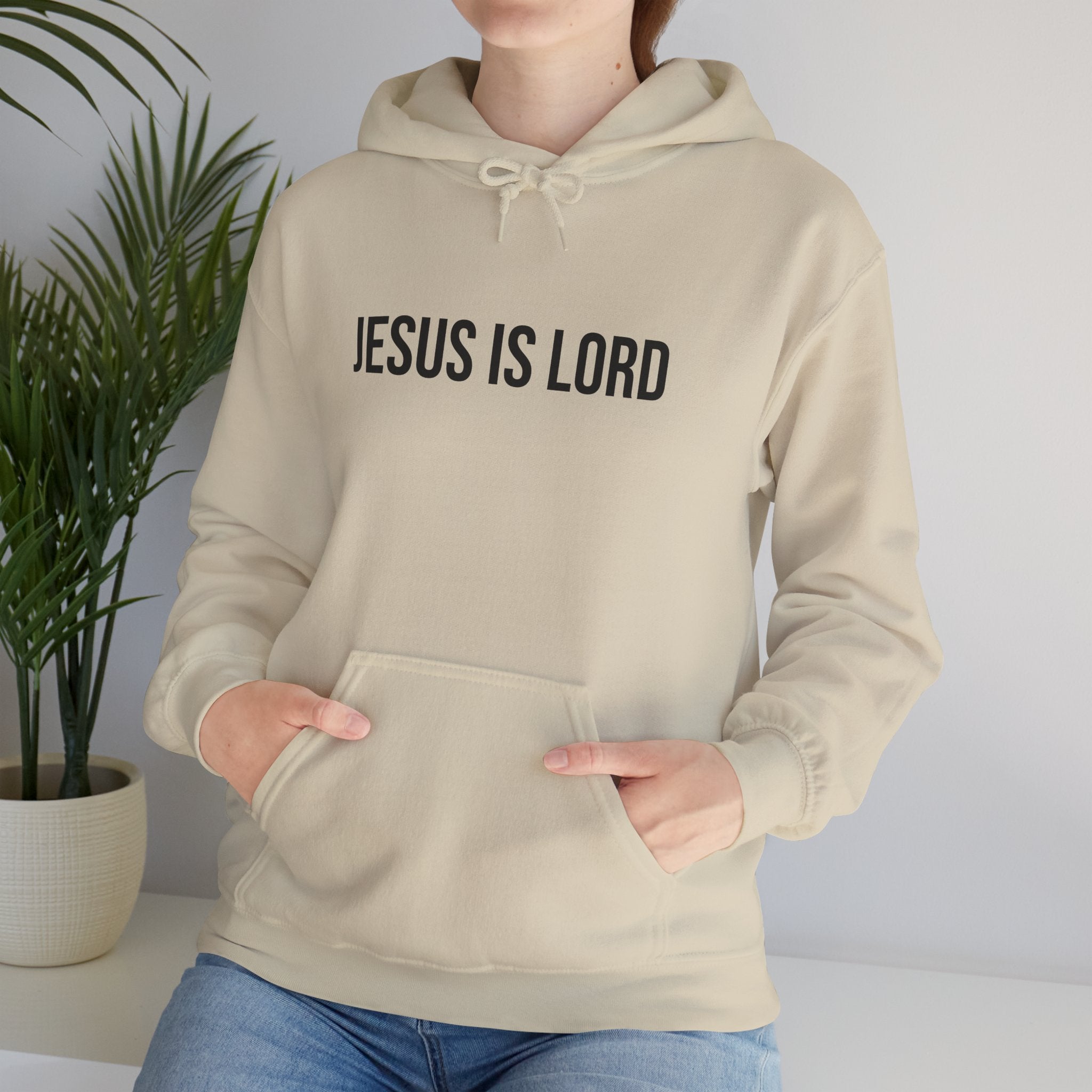 Sand Jesus is Lord Hoodie Model 1