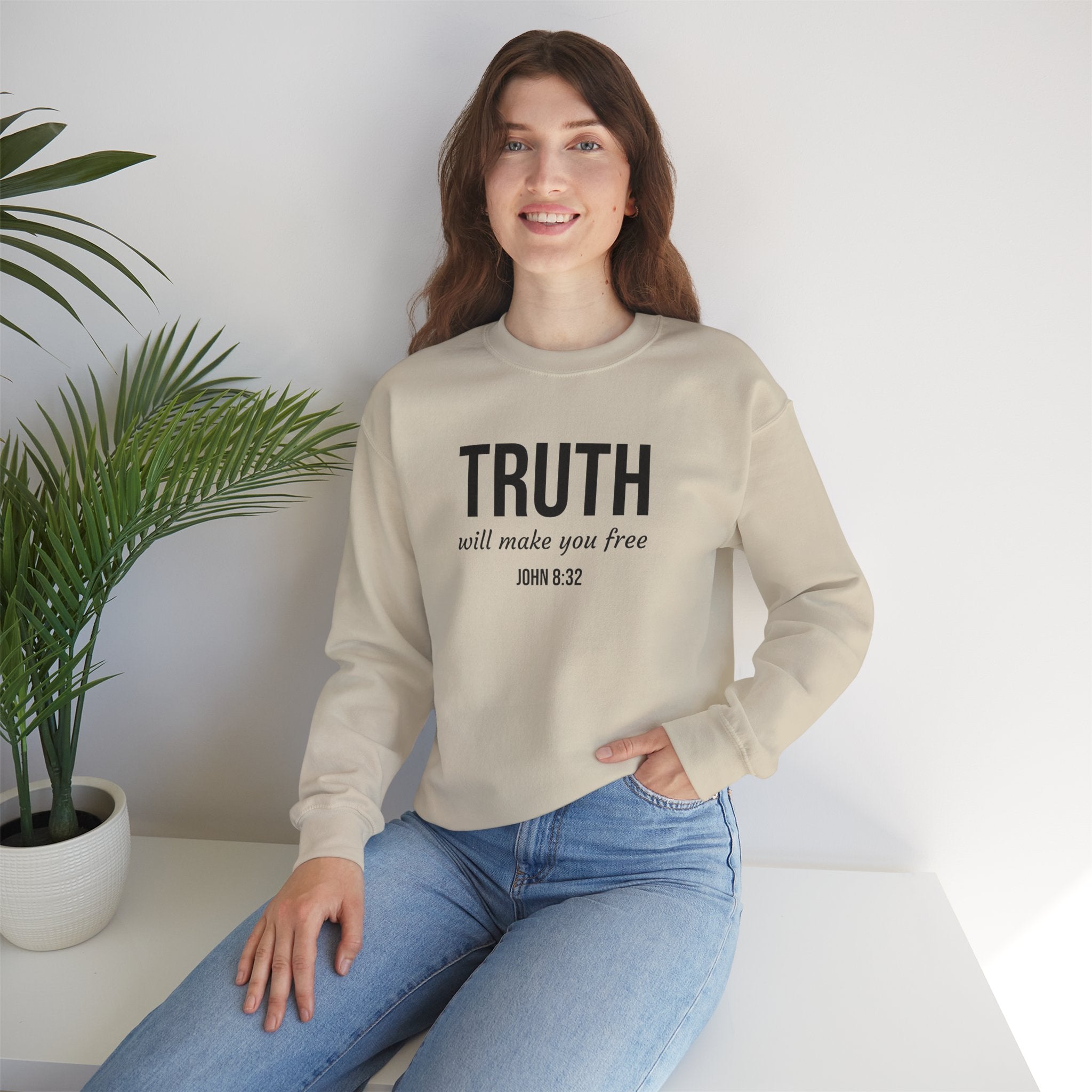 Sand John 832 Christian Scripture Crewneck model 3