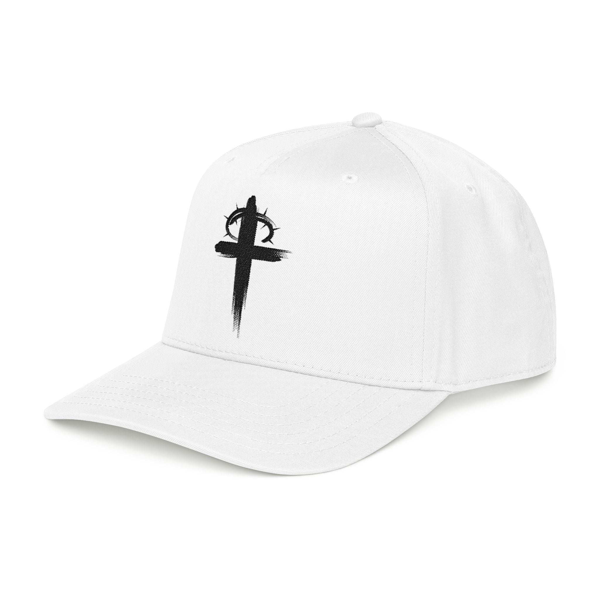 White Crown of Thorns Christian Baseball Left Side