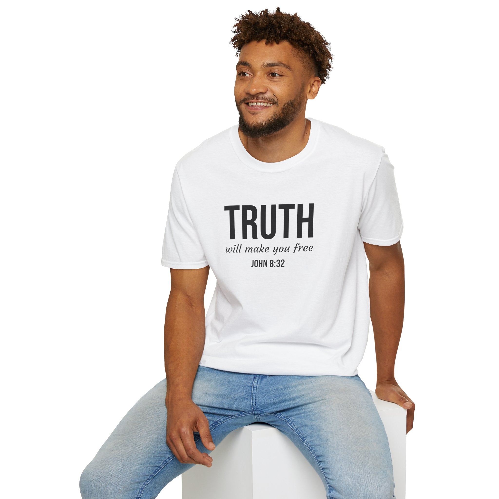 White John 832 Christian T-Shirt model 2